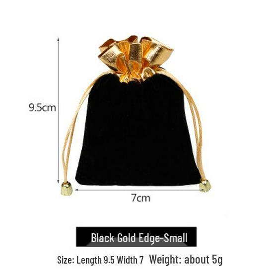 Lucky Bag Flannel and Brocade Jewelry Pouch