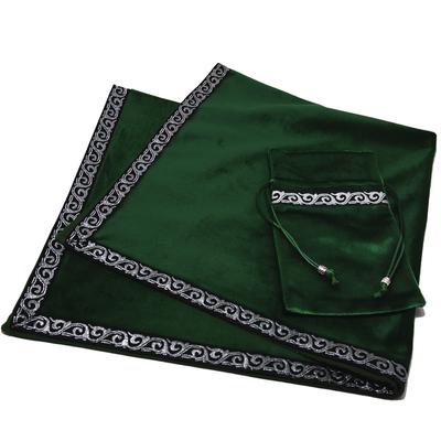 USK STORE Бархатное Таро с Профессиональной Скатертью для Гадания и Чтений Ткань, Мешочек, Качество, Высококачественное (зеленый)