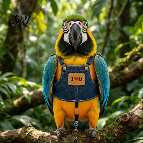 Adjustable Bird Harness with 78.7 Inches Leash Escape-proof Parrot And Flying Rope for Budgies Macaws Cockatoos Outdoor Training Lightweight