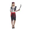 Halloween Adult Costume Women's Pirates of the Caribbean Captain Jack Stage Performance Costume