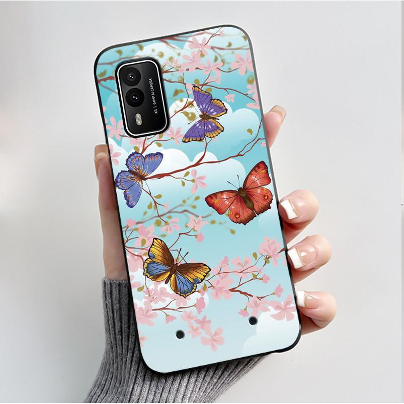 Печатный чехол для телефона Nokia XR21 Coque Capa Мягкий силиконовый черный корпус Чехол Милый Цветок Мультяшный Корпус Fundas
