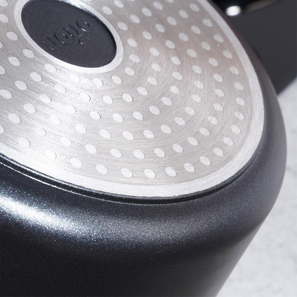 Granite High Pot with Glass Lid 7.6L 25cm