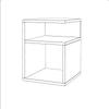 Sonoma Oak Nightstand 30 CM Bedside Table Bedroom Furniture Nakastlik