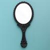 1Pc Handle Cosmetic Compact Mirror For Women Vintage Carved Handheld Vanity Mirror Spa Salon Makeup Hand Mirror