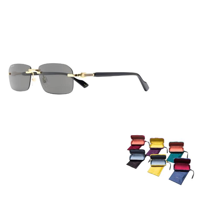 GUCCI Eyewear Rectangular Frame Sunglasses (Unisex) Sunglasses GG1221S001