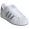 Adidas Originals Superstar 2 Classic Comfortable Durable Low-Top Skate Shoes Women Sneakers White Purple JS1373