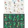 10pcs New Dinosaur Sticker Glow In The Dark Toys Luminous Star Stickers Fluorescent Painting PVC Stickers Toys for Kids Girl Boy