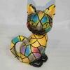 Cats Stained Resin Tabletop Retro Table Light New Night Light  Home Bedroom