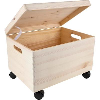 Ящик для хранения - CREATIVE DECO - XL - Массив дерева - 40 x 30 x 24 см - Персонализируемый