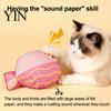 Bite Resistant Cat Plush Catnip Fish Toy, Interactive Stuffed Toy with Crinkle Chew Kick Toys for Cats Sound, Soft Kicker Indoor Cats, Kittens Anxiety