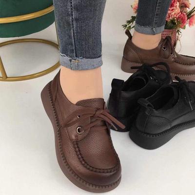 Женские лоферы из натуральной кожи с мягкой подошвой - Новая повседневная обувь из коровьей кожи 2025 года