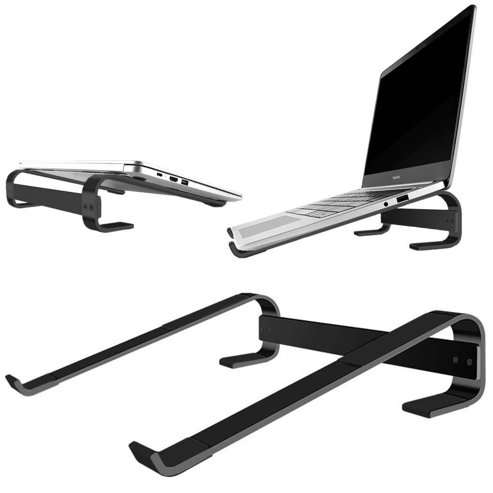 Aluminum stand for tablet and laptop up to 18" Simple S1 (Black)
