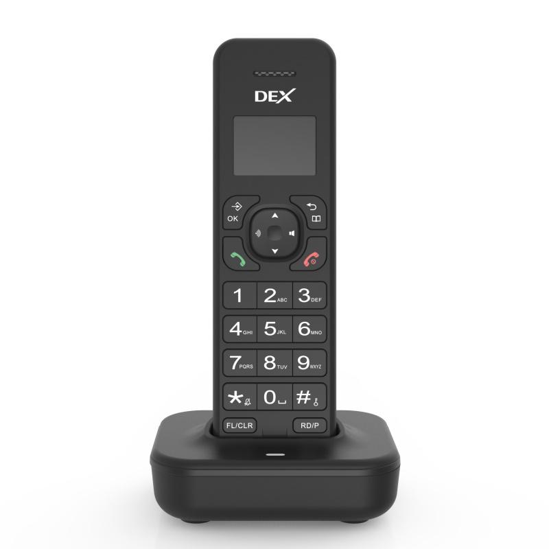 AIEK D1102B Цифровой беспроводной телефон со светодиодным 3-строчным дисплеем, громкой связью, будильником, блокировкой клавиатуры, функцией отключения звука, стационарный телефон