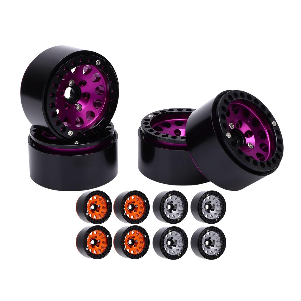 4pcs 1.9 Inch RC Wheel Hub RC Accessories Aluminum Alloy Wheel Hub for 1/10 RC Crawler Car