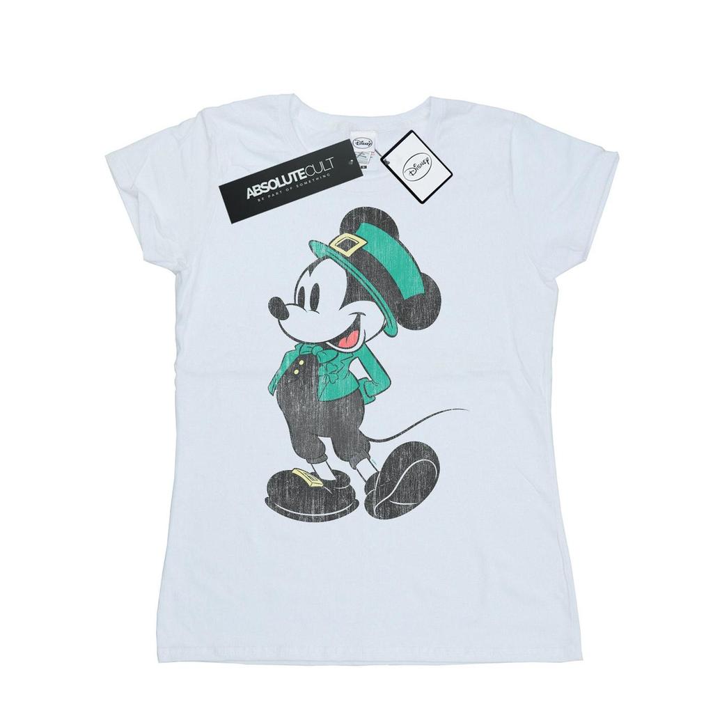 Disney Womens/Ladies Mickey Mouse St Patrick Costume Cotton T-Shirt