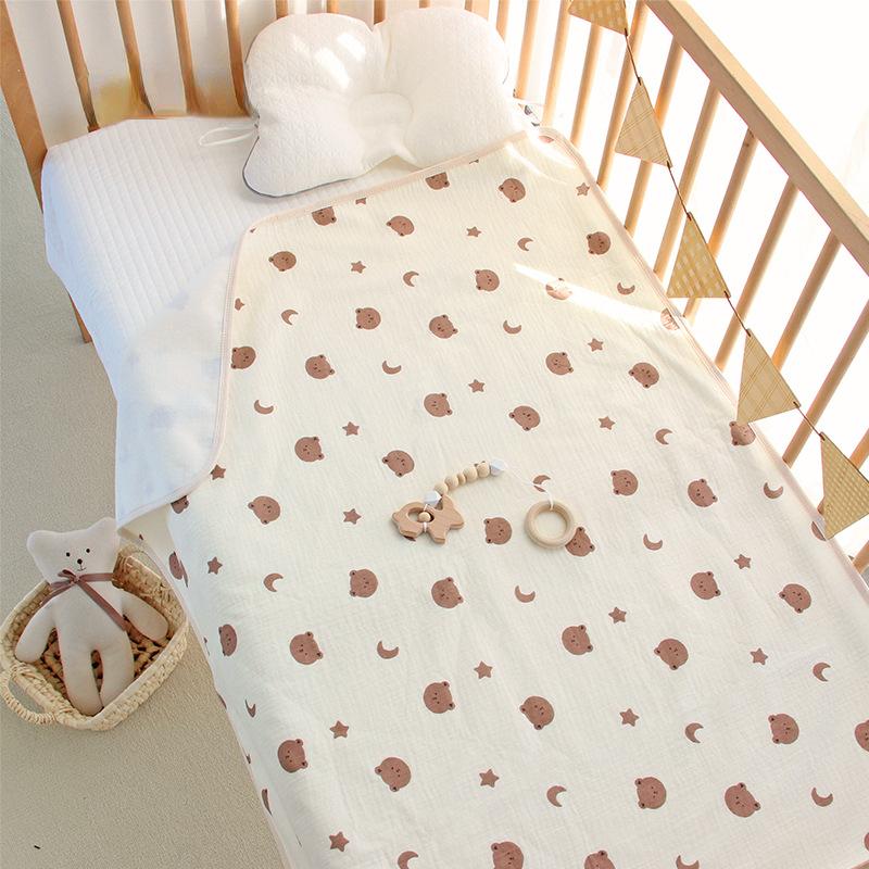 Reusable Baby Changing Mat Cover Baby Diaper Mattress Diaper for Newborn Cotton Waterproof Changing Pats Floor Play Mat