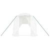 Greenhouse with Steel Frame White 28 m² 14 x 2 x 2 m