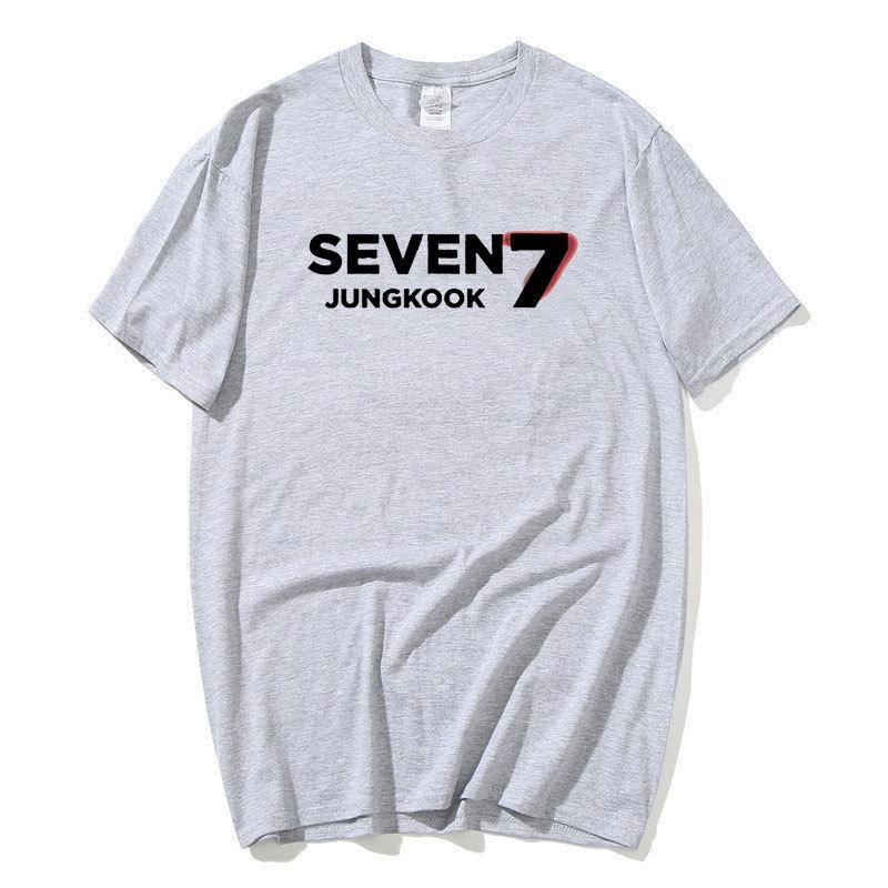 Small Group Seven Surrounding Harajuku Print Fashion Men'S And Women'S T-Shirts, Tops, Short Sleeves