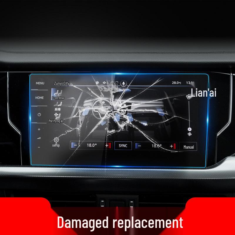 Tempered Navigation and Instrument Screen Protector for 25 Volkswagen Passat Pro Models