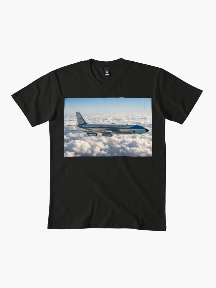 Air Force One Air Force One Side Profile Clouds Illustration Premium T-Shirt