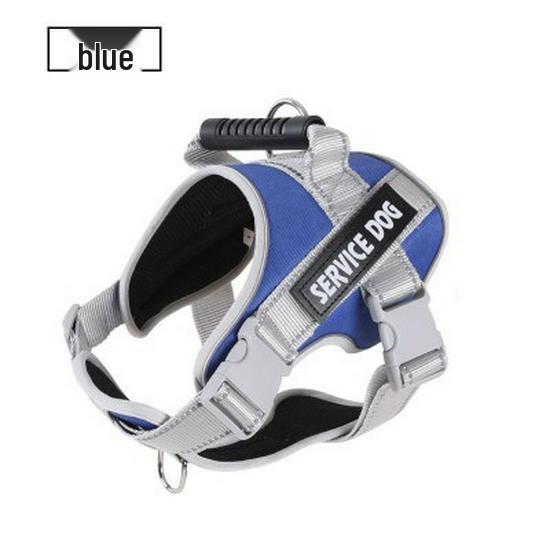 Шлейка для собаки в стиле седла K9 и поводок - Взрывозащищенная, для средних/крупных пород, бордер-колли, золотистый ретривер