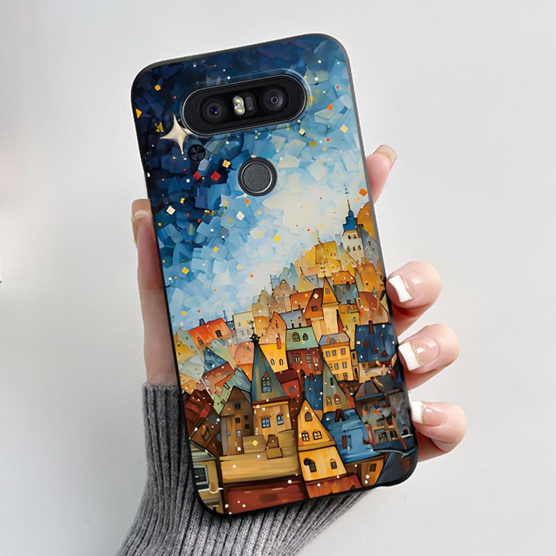 Casing For LG Q8 2017 Soft Case H970 Aesthetic Fashion Cute Cat Phone Back Cover For LG Q8 Q 8 LGQ8 Shockproof Silicone Bumper