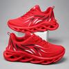 Fashion Running Shoes Men Flame Printed Sneakers Knit Athletic Sports Blade Cushioning Jogging Trainers Lightweight Casual Shoes