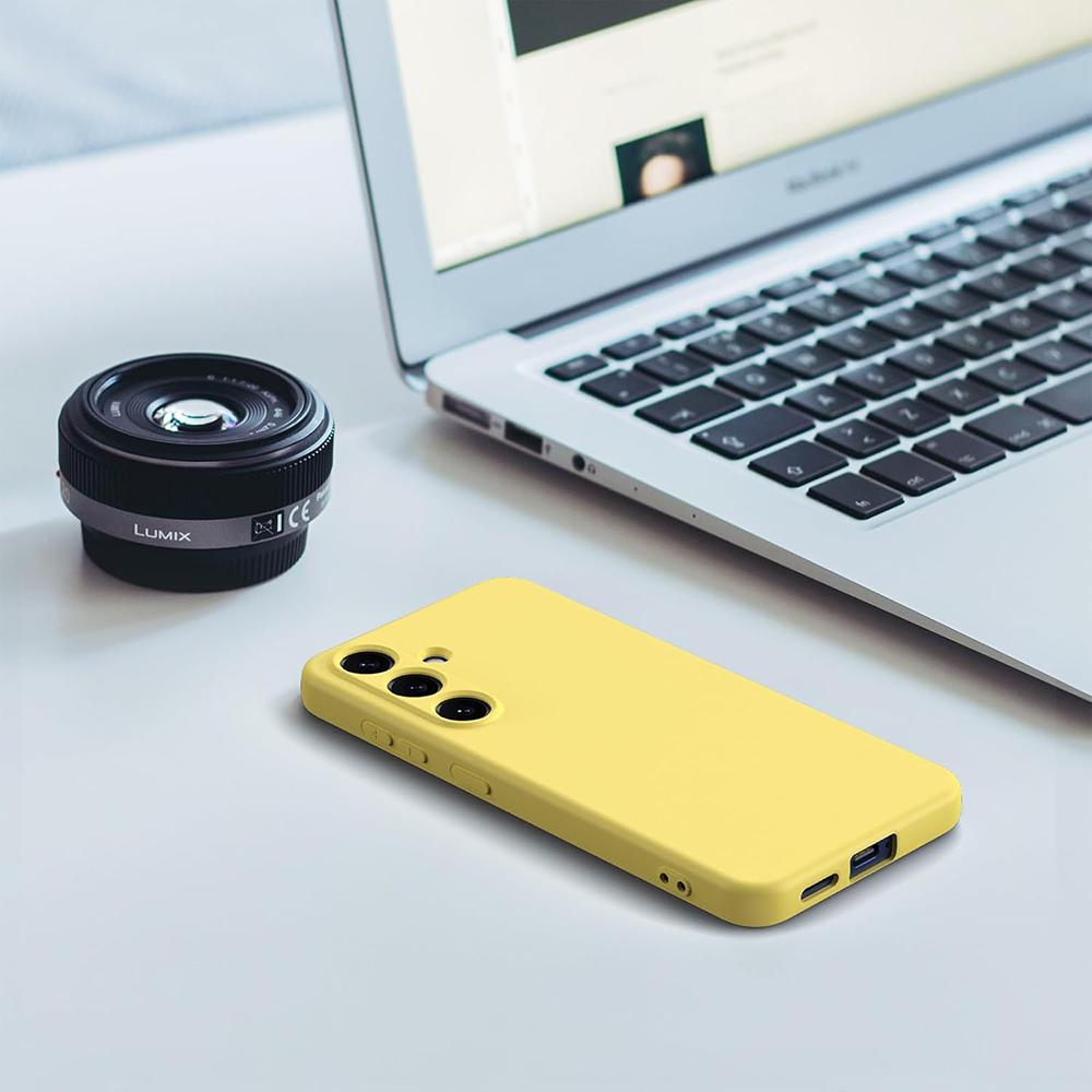 Роскошный Чехол из Жидкого Силикона для Samsung Galaxy S25 S24 S21 FE S23 S22 Ultra Plus Матовый Конфетный Цвет Мягкая Задняя Крышка Ударопрочный