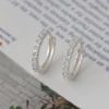 92.5 Silver Shining Ring Earrings (Wfg205R)
