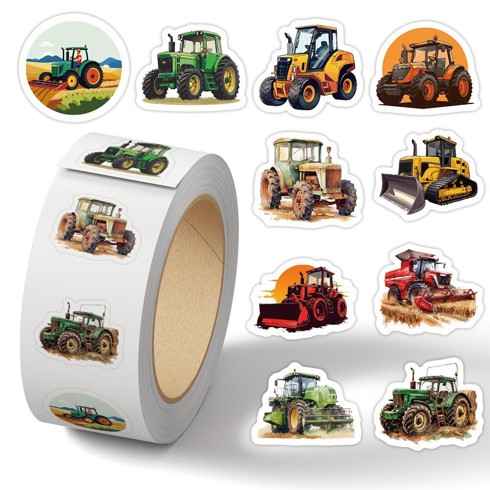 Cartoon Holiday Gift Sealing Stickers - 500 Self-Adhesive Journal Stickers per Roll