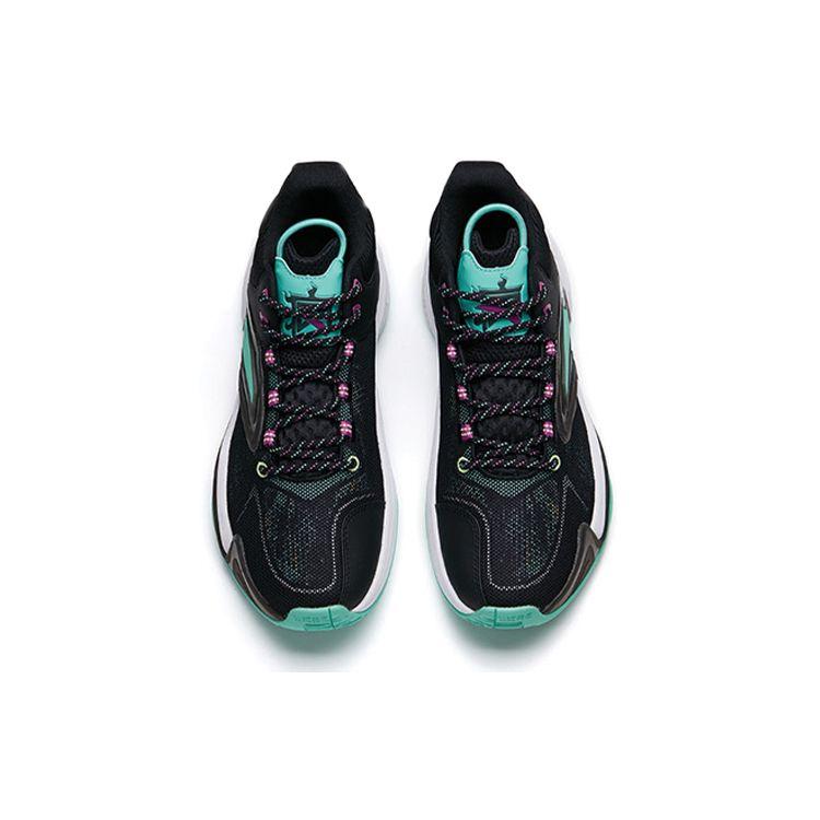 Anta Heat Wave 3 Comfortable Shock Absorbing Non-Slip Durable Low-Top Basketball Shoes Men Sneaker Black Green 112131608-1