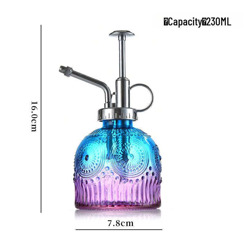 Embossed Glass Watering Sprayer for Home and Garden Decor