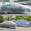 Disposable Transparent Car Cover Universal Thickened PE Film Car Rainproof Dust Prevention Cover Automatic Exterior Accessories