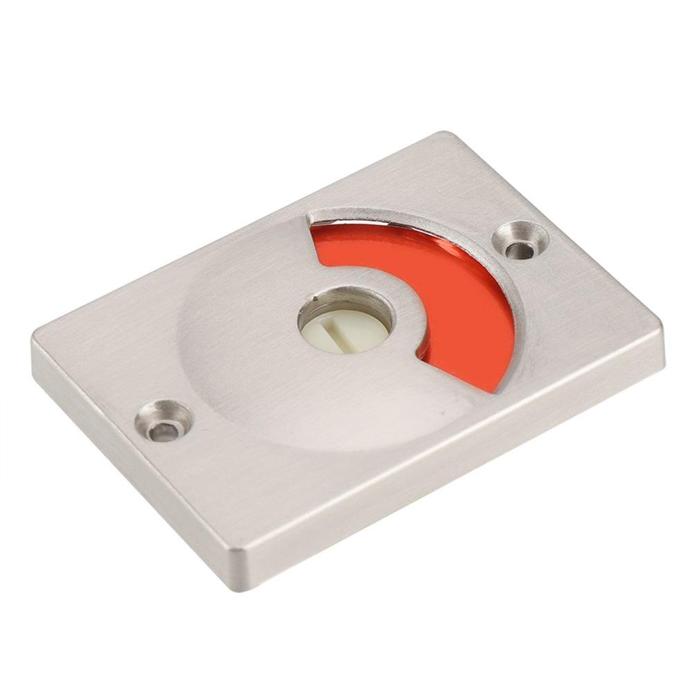 Secure Door Indicator Lock Stainless Steel Door Bolt Latch Privacy Door Lock Public Restroom