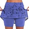 Женская юбка, эластичные брюки-кюлоты для йоги для женщин, спортивные шорты с принтом, легкие узкие однотонные бегуны с высокой талией