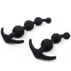 Dekori Anal Beads and Anal Adult Anal Beads for Popular Anal Expanding Set Plugs, Beginner-Friendly, Thin, Toy, Silicone, 3-Bead/4-Bead, Stretched,