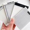 50 Sheets Transparent Grid Sticky Notes Waterproof Self-Adhesive Translucent