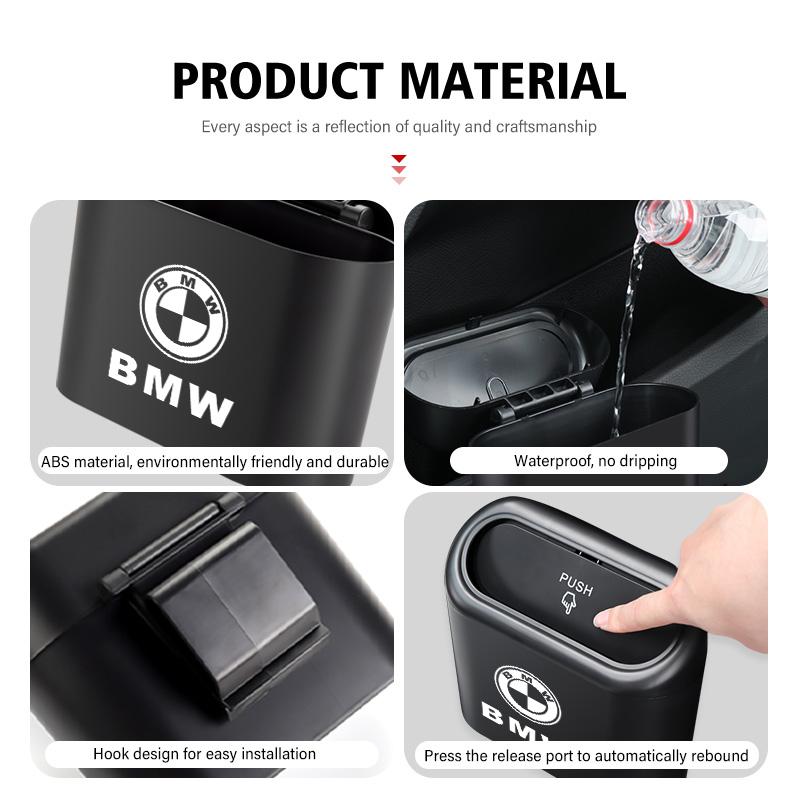 Car Door Side Trash Universal Garbage Dust Case Storage Box For BMW M Sport M2 M3 M4 M5 M6 E46 E90 E60 F10 F20 E87 X3 X6 xk5