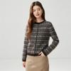 Women's Winter 2026 Fair Isle Cashmere Jacquard Cardigan – Thick, Warm, Versatile Round Neck Outerwear