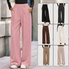 European and American Autumn and Winter Casual Wide-leg Pants Loose Straight Trousers Commuter Women's Clothing