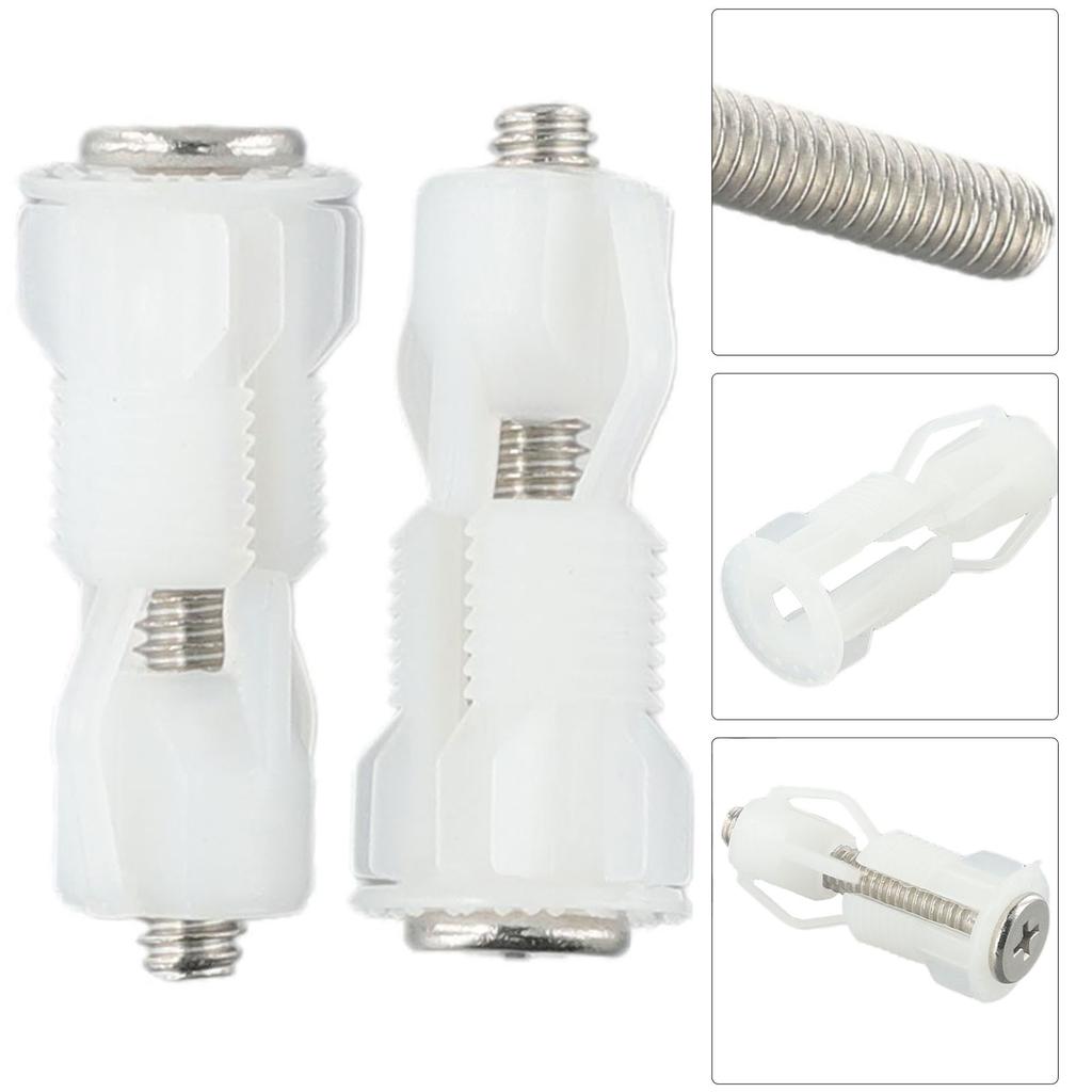Toilet Seat Screws WC Seat Screw Kit Blind Hole Lid Pan Fixing Nut Cover