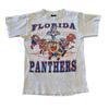 Florida Panthers Looney Tunes Серый с коротким рукавом NHL Репринт S-5XL Унисекс Футболка