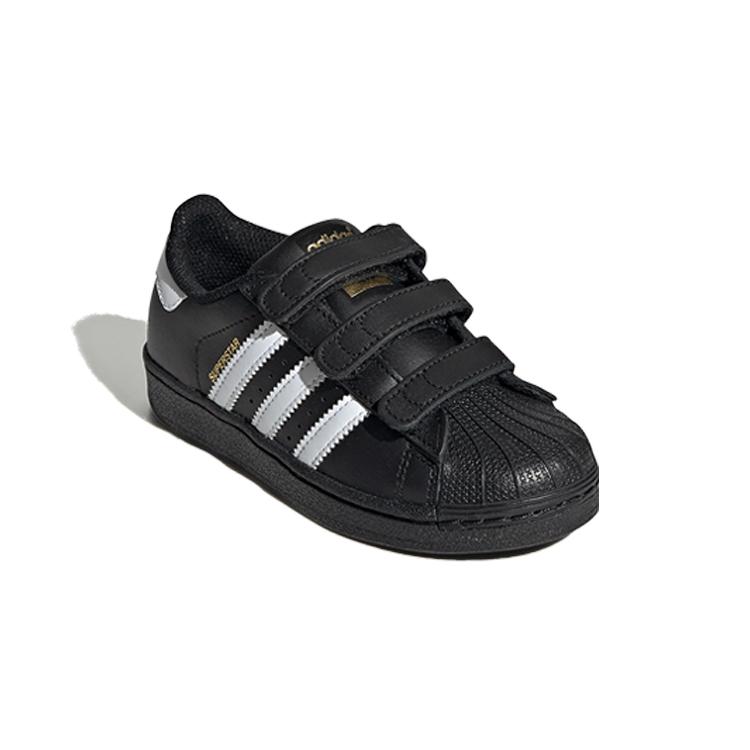adidas Оригинальные SUPERSTAR Повседневные Устойчивые к истиранию Устойчивые к истиранию Низкие Детские Кроссовки для скейтбординга B26071