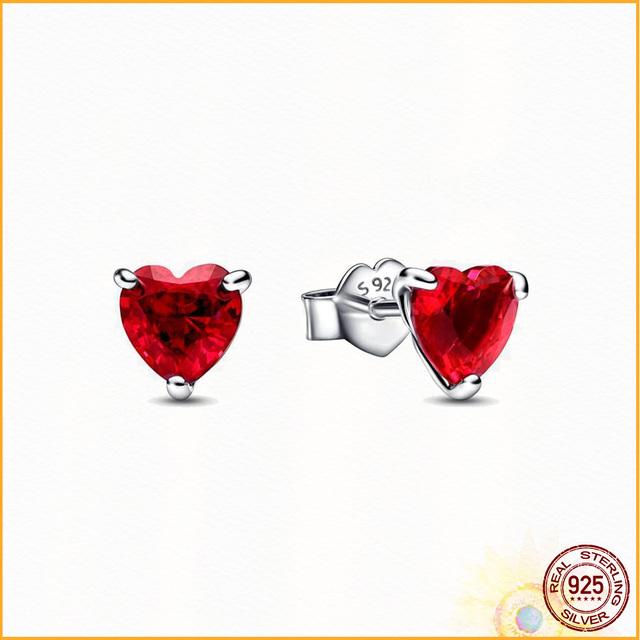 Сверкающие серьги-гвоздики с бесконечным сердцем, модные серьги из стерлингового серебра 925 пробы, женский модный бутик, подарок на годовщину, подарок на день рождения