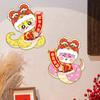 Chiense New Year Couplets Window Door Stickers Snake Year Home Decor Spring Festival Room Decor Hanging Pendant Home Decoration