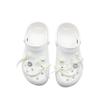 Crocs Classic Platform Lined Clog Butterfly Wings Double Fly Cute Campus Beach EVA Versatile Niche Hole Shoes Unisex White