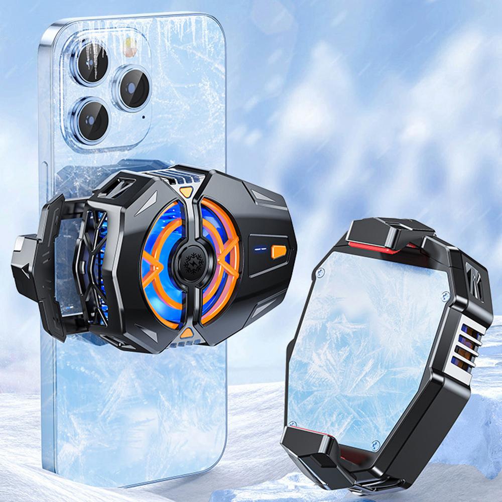 J20 Cell Phone Heat Sink 3 Adjustable Temperature Levels Cooling Fan with 68-89mm Clip Display Screen