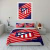 Red stripes, blue logo. Bedding sets Duvet cover sets Duvet covers Pillowcases(1*Duvet Cover 2*Pillowcases without duvet insert)
