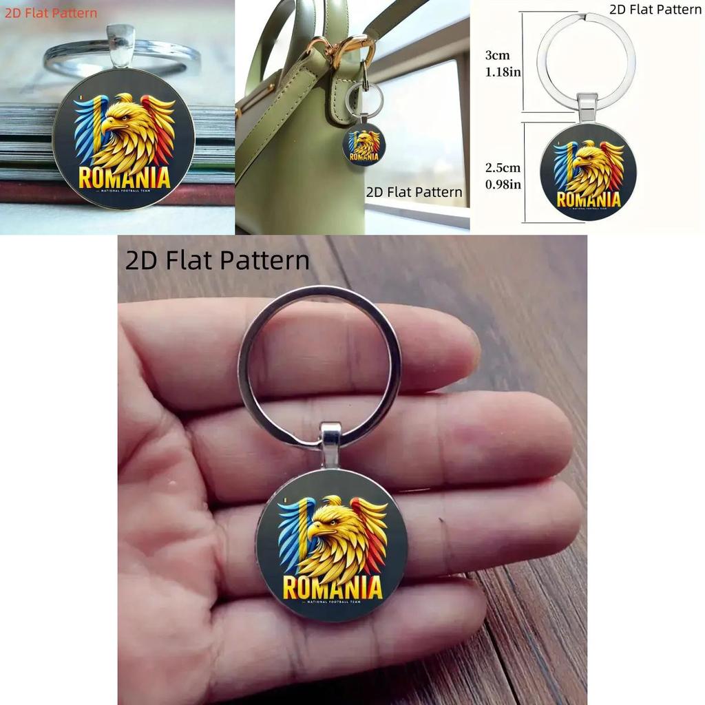 Eagle Themed Zinc Alloy Keyring With Stylish European Style For Home Use