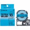King Jim [Genuine] Tepra PRO Tape Cartridge Color Label (Pearl) 18mm Blue Label/Black Letters Length 8m SMP18B